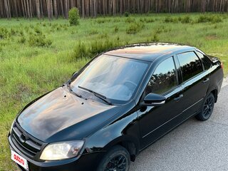 2013 Lada (ВАЗ) Granta I, чёрный, 395000 рублей, вид 3