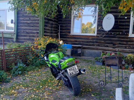 2002 Kawasaki ZX-7 Ninja, зелёный, 230000 рублей, вид 4