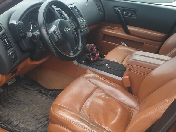 2003 Infiniti FX35 I (S50), коричневый, 850000 рублей - вид 4