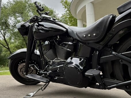 2009 Harley-Davidson Fat Boy, чёрный, 1750000 рублей, вид 5