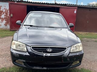 2008 Hyundai Accent ТагАЗ II, чёрный, 365000 рублей, вид 1