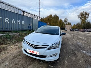 2014 Hyundai Solaris I Рестайлинг, белый, 590000 рублей, вид 2