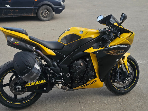 2009 Yamaha YZF-R1, жёлтый, 900000 рублей - вид 8