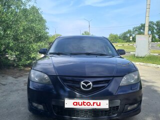 2008 Mazda 3 I (BK) Рестайлинг, синий, 370000 рублей, вид 4