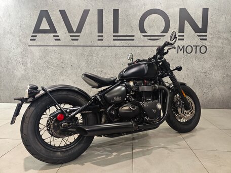 2018 Triumph Bonneville Bobber, чёрный, 970000 рублей, вид 5