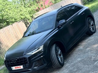 2019 Audi Q8 55 TFSI I (4M), чёрный, 7500000 рублей, вид 3