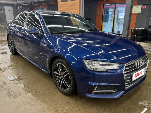 2017 Audi A4 V (B9), синий, 1950000 рублей - вид 2