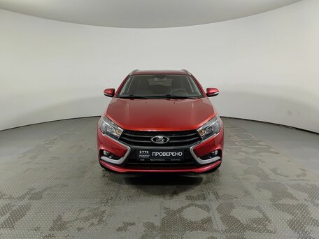 2018 Lada (ВАЗ) Vesta SW I, красный, 849600 рублей, вид 2
