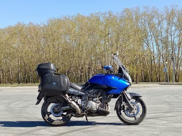 2007 Suzuki V-Strom 1000, синий, 420000 рублей - вид 2