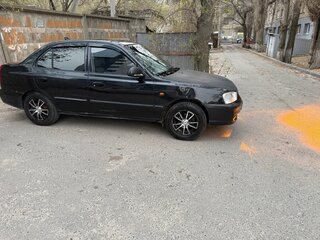 2008 Hyundai Accent ТагАЗ II, чёрный, 250000 рублей, вид 3