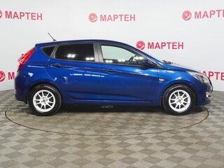 2015 Hyundai Solaris I Рестайлинг, синий, 884000 рублей, вид 4
