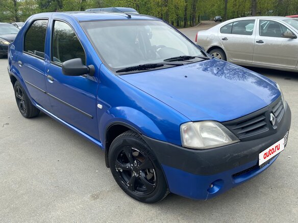 2006 Renault Logan I, синий, 280000 рублей - вид 4