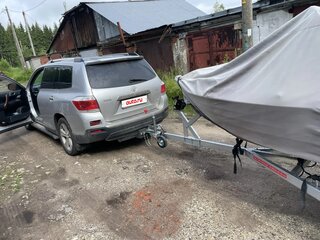 2012 Toyota Highlander II (XU40) Рестайлинг, серебристый, 1990000 рублей, вид 2