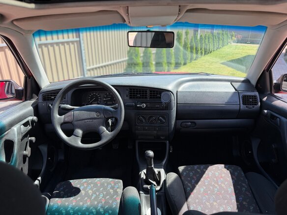 1995 Volkswagen Golf III, красный, 250000 рублей - вид 9