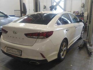 2018 Hyundai Sonata VII (LF) Рестайлинг, белый, 1580000 рублей, вид 3