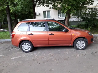 2014 Lada (ВАЗ) Kalina II, оранжевый, 449000 рублей, вид 3