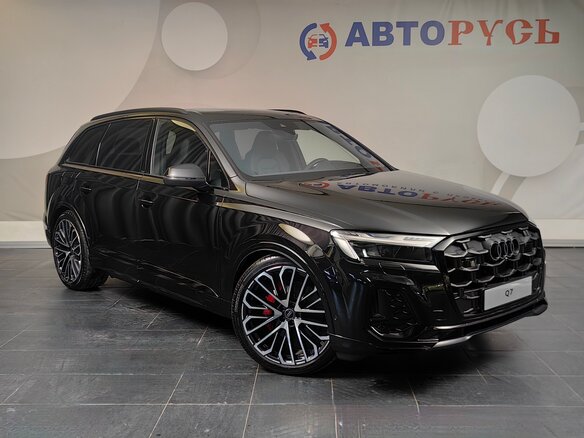 2024 Audi Q7 50 TDI II (4M) Рестайлинг 2, чёрный - вид 2