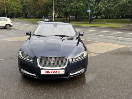 2014 Jaguar XF I Рестайлинг, синий, 1950000 рублей, вид 2