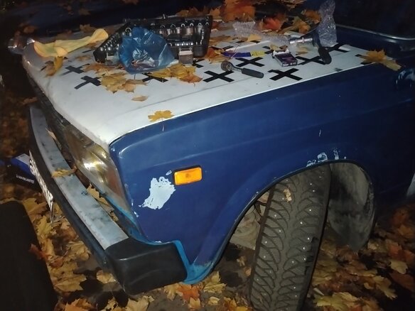 2009 Lada (ВАЗ) 2105, синий, 75000 рублей - вид 4