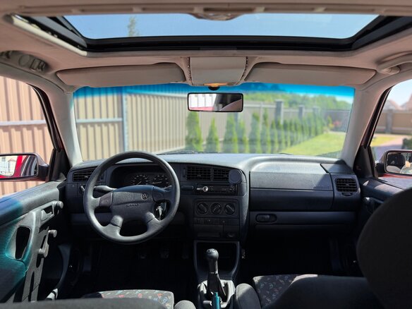 1995 Volkswagen Golf III, красный, 250000 рублей - вид 8
