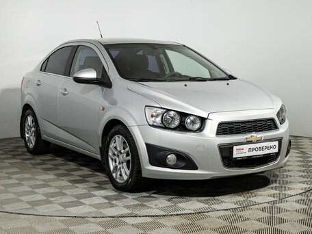 2014 Chevrolet Aveo II, серебристый, 689989 рублей, вид 3