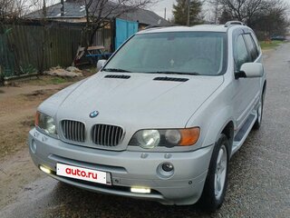 2003 BMW X5 4.4i I (E53), серебристый, 1300000 рублей, вид 1