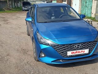 2021 Hyundai Solaris II Рестайлинг, синий, 1800000 рублей, вид 1
