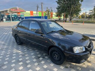 2008 Hyundai Accent ТагАЗ II, чёрный, 330000 рублей, вид 5