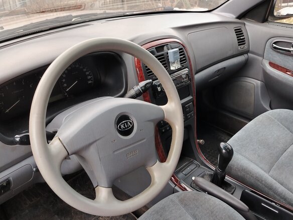 2003 Kia Magentis I Рестайлинг, чёрный, 130000 рублей - вид 8