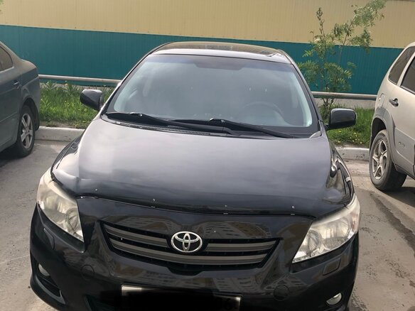 2007 Toyota Corolla AMT X (E140, E150), чёрный, 690000 рублей - вид 1