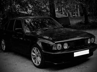 1991 BMW 5 серии 520i III (E34), чёрный, 245000 рублей, вид 2