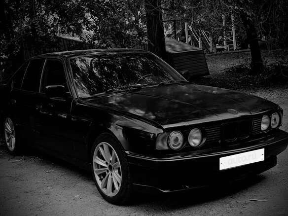 1991 BMW 5 серии 520i III (E34), чёрный, 245000 рублей - вид 1