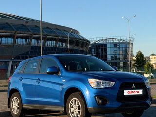 2014 Mitsubishi ASX I Рестайлинг, синий, 950000 рублей, вид 1