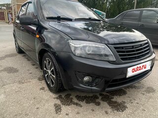 2012 Lada (ВАЗ) Granta I, чёрный, 160000 рублей, вид 3