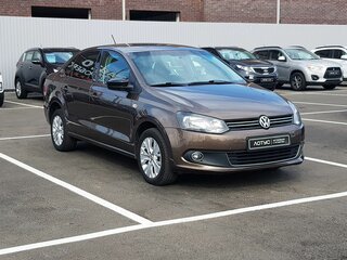 2014 Volkswagen Polo V, коричневый, 1099000 рублей, вид 2