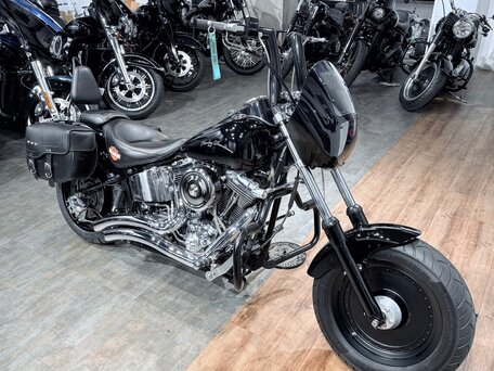 2002 Harley-Davidson Fat Boy, чёрный, 999000 рублей, вид 2