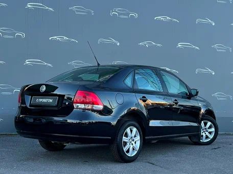 2012 Volkswagen Polo V, чёрный, 741500 рублей, вид 2