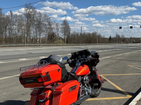 2012 Harley-Davidson Electra Glide, оранжевый, 880000 рублей, вид 2