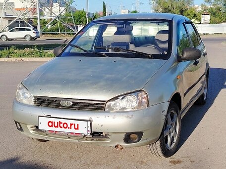 2007 Lada (ВАЗ) Kalina I, жёлтый, 100000 рублей, вид 2