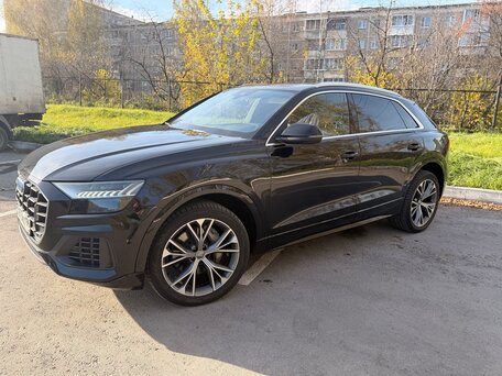 2019 Audi Q8 55 TFSI I (4M), чёрный, 5150000 рублей, вид 1