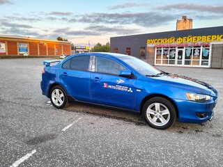 2008 Mitsubishi Lancer X, синий, 350000 рублей, вид 2