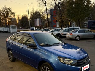 2021 Lada (ВАЗ) Granta I Рестайлинг, синий, 818000 рублей, вид 4