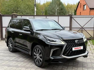2019 Lexus LX 570 III Рестайлинг 2, чёрный, 7600000 рублей, вид 4