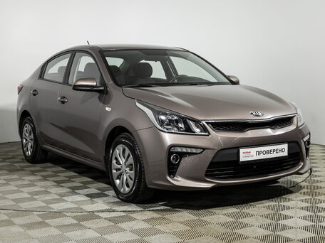 2019 Kia Rio IV, коричневый, 1239700 рублей, вид 3