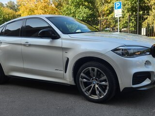 2016 BMW X6 40d II (F16), белый, 3800000 рублей, вид 4