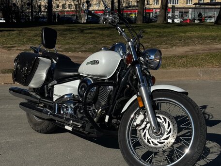 2004 Yamaha XVS650 Drag Star, белый, 480000 рублей, вид 3