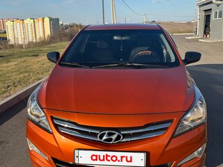 2014 Hyundai Solaris I Рестайлинг, оранжевый, 950000 рублей, вид 2