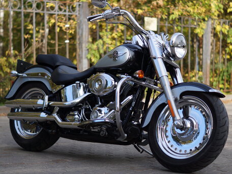 2012 Harley-Davidson Fat Boy, чёрный, 1050000 рублей, вид 2