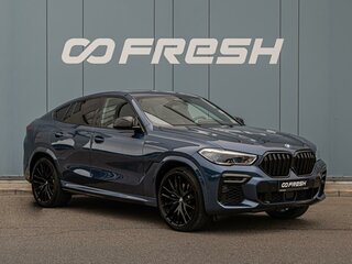 2021 BMW X6 40i III (G06), синий, 8250000 рублей, вид 1