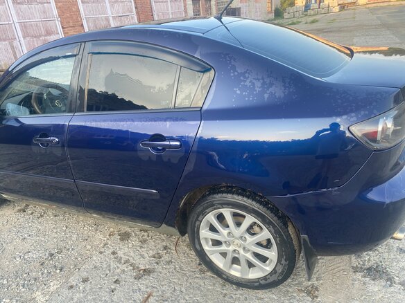 2008 Mazda 3 I (BK) Рестайлинг, синий, 600000 рублей - вид 4